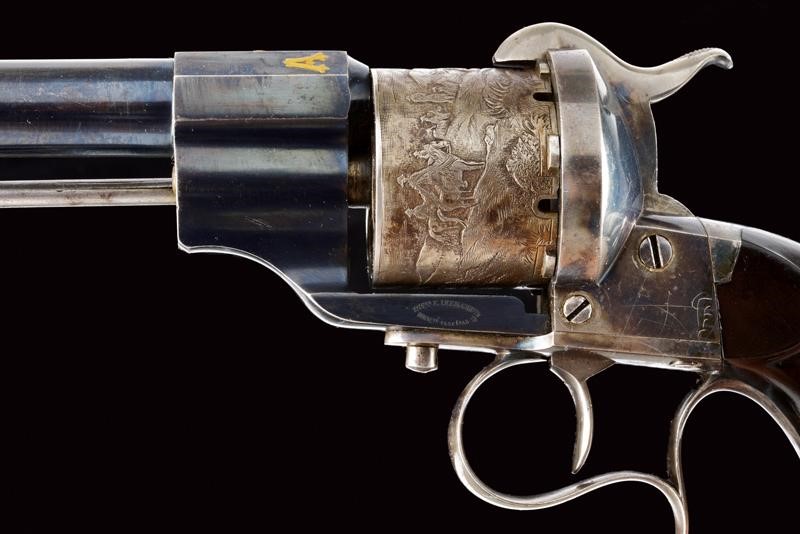 Bellissimo Revolver a Spillo Mod. 1858 Appartenuto al Generale A. Negri di Sanfront