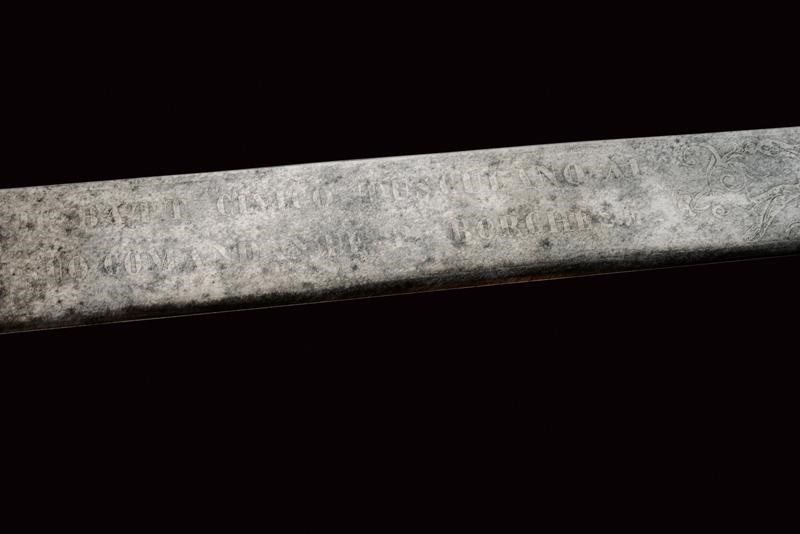 Spada da Generale della Guardia Civica Mod. 1847 Donata a P. Borghese