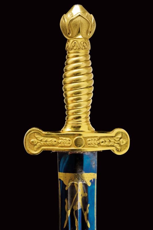 Daga D'onore con Monogramma e Stemma di Leopoldo II (1797 - 1870)