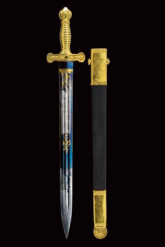 Daga D'onore con Monogramma e Stemma di Leopoldo II (1797 - 1870)