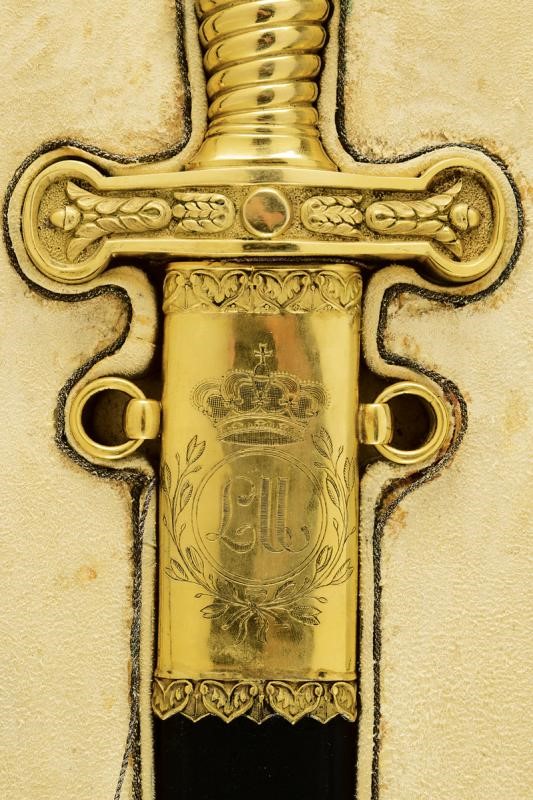 Daga D'onore con Monogramma e Stemma di Leopoldo II (1797 - 1870)
