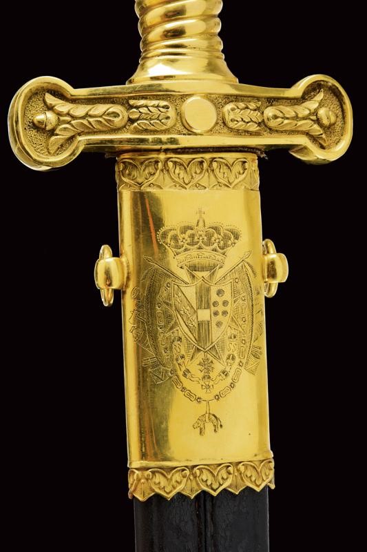 Daga D'onore con Monogramma e Stemma di Leopoldo II (1797 - 1870)