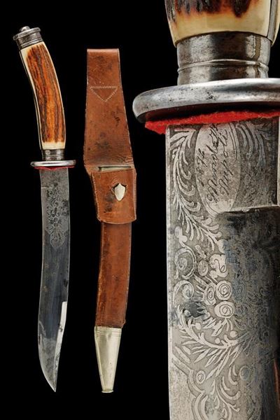 Raro Coltello di Tipo Bowie di Mendozza