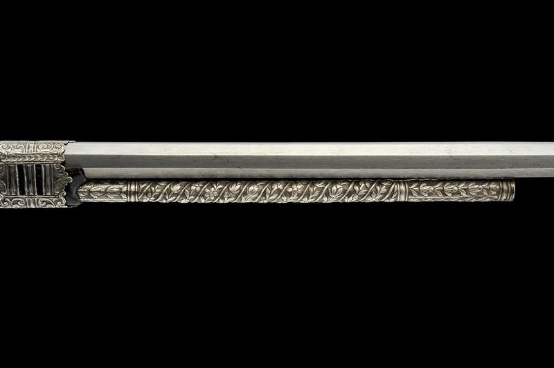 Bellissimo Fucile a Pietra Focaia con Fornimenti in Argento