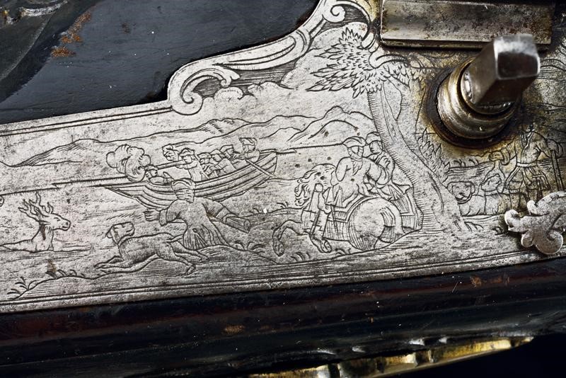 Elegante Fucile a Ruota Firmato Franz Zelner a Salisburgo