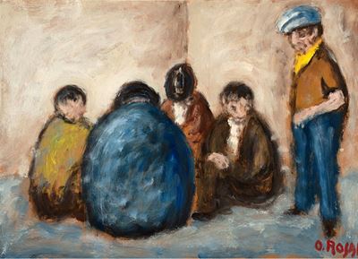 La toppa, olio su masonite, 1956