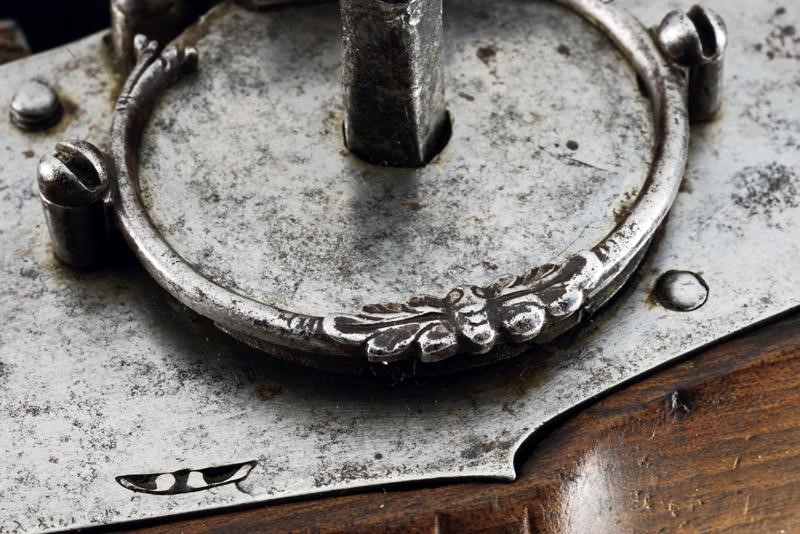 Raro Archibusetto a Ruota da Arcione a Due Cani