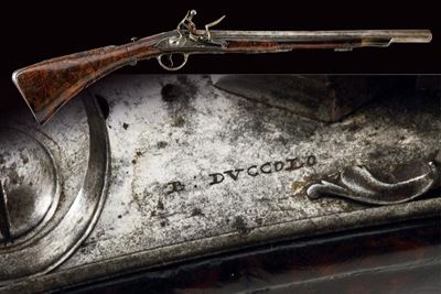 Tromboncino Scavezzo a Pietra Focaia con Firma B. Duccolo