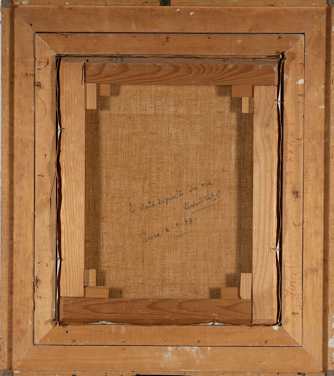 Mario Tozzi - Volto verso l'alto, olio su tela, 1971