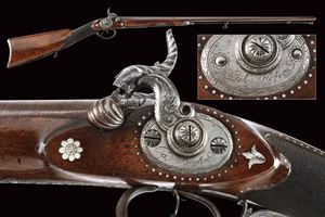 A rare and beautiful double-barreled shotgun by Johannes Hofer
