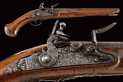 Elegante Pistola a Pietra Focaia