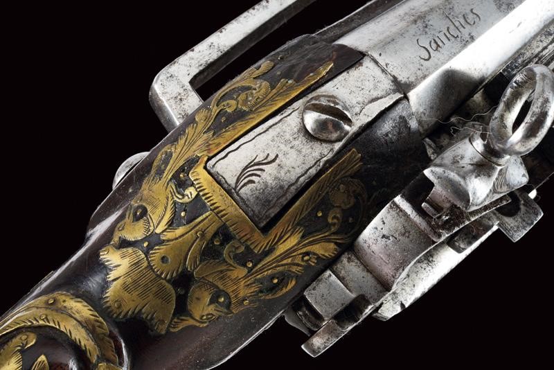 Pistola a Pietra Focaia a Trombone