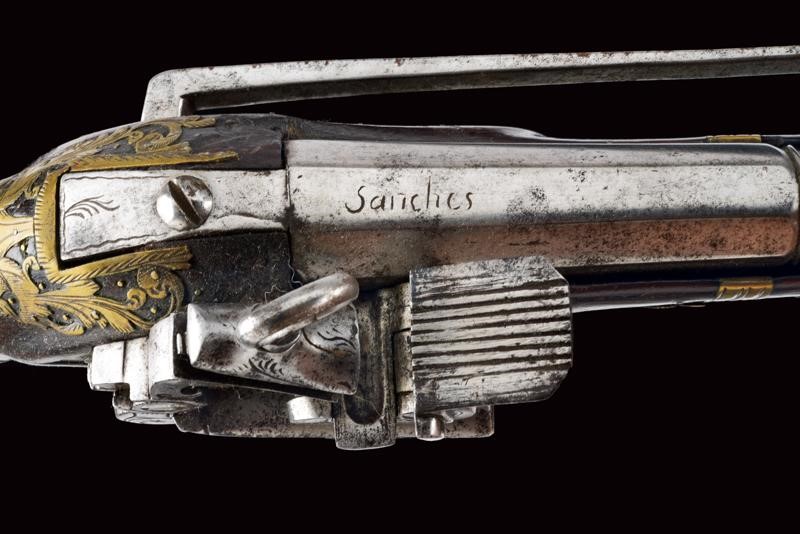 Pistola a Pietra Focaia a Trombone