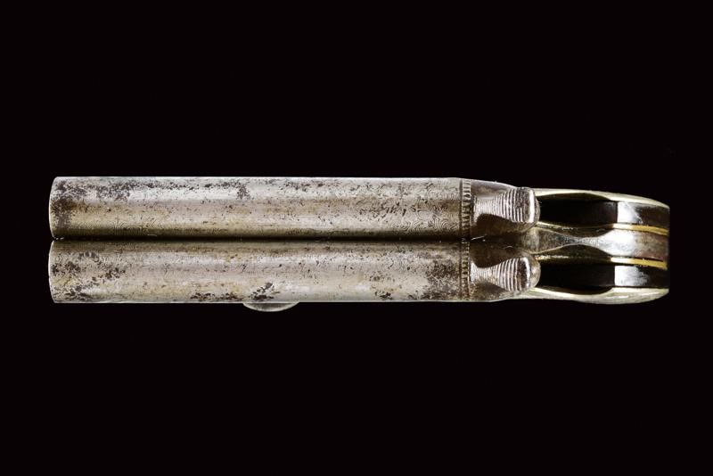 Rara Pistola a Luminello a Due Canne con Coltello
