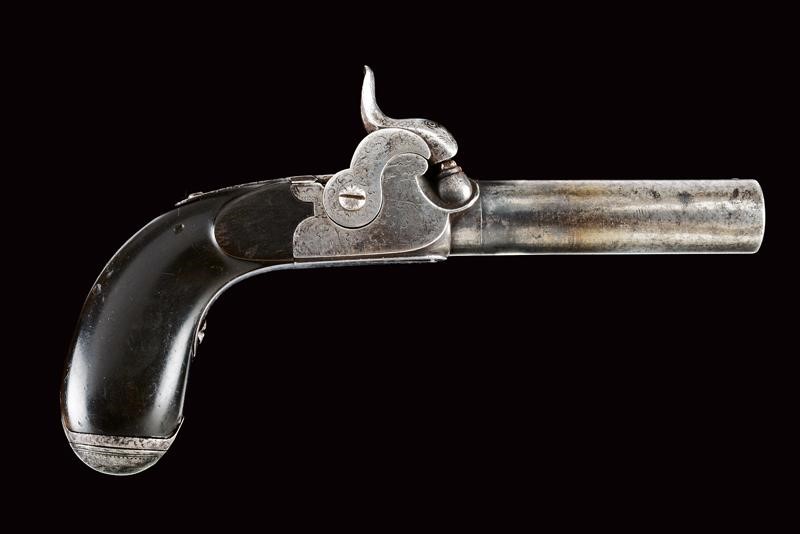 An interesting percussion pocket pistol by Lizeray Mid 19th Century ...