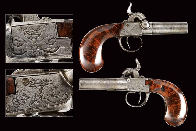 A pair of percussion pocket pistols Mid 19th Century | Rare and Fine ...