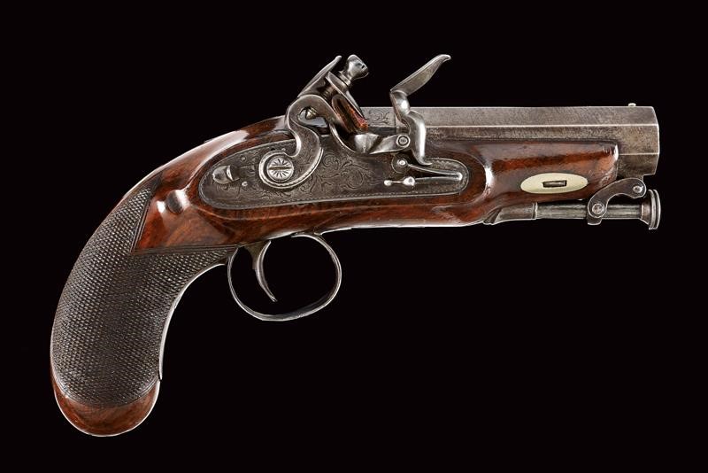 Bella Pistola a Pietra Focaia da Viaggio di Woolfield