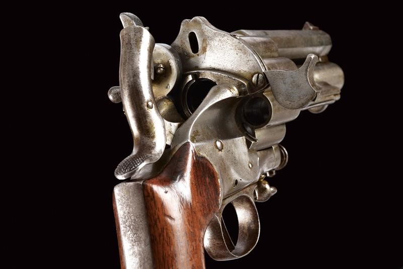 Raro Revolver le Mat a Doppia Canna a Percussione Centrale