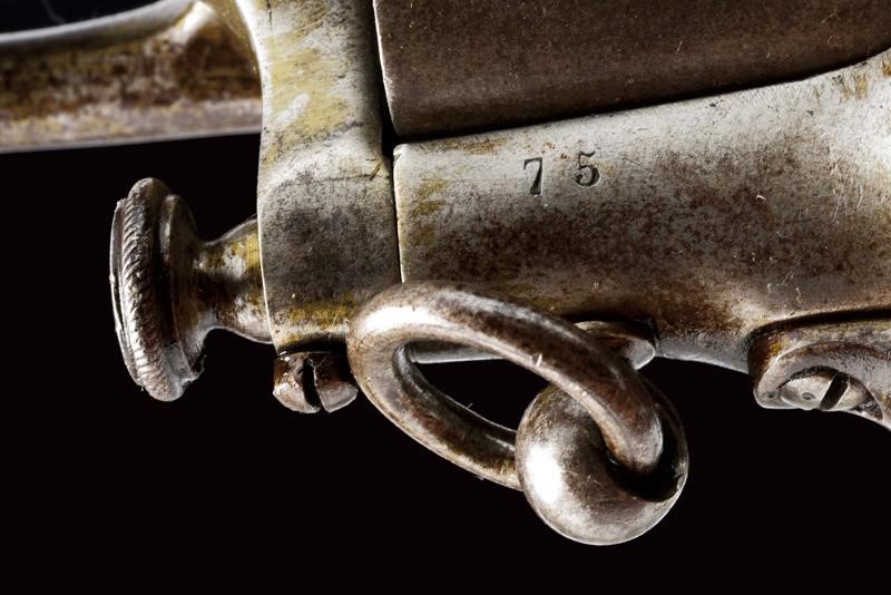 Raro Revolver le Mat a Doppia Canna a Percussione Centrale