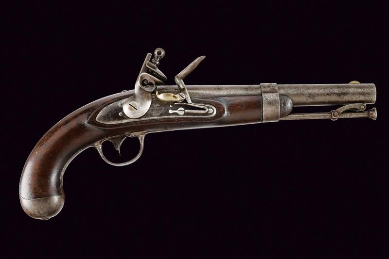 Interessante Pistola a Pietra Focaia D'ordinanza Mod. 1836 di R. Johnson