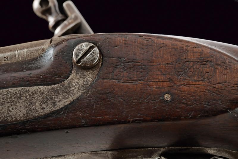 Interessante Pistola a Pietra Focaia D'ordinanza Mod. 1836 di R. Johnson