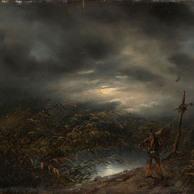 Viandante al Chiaro di Luna