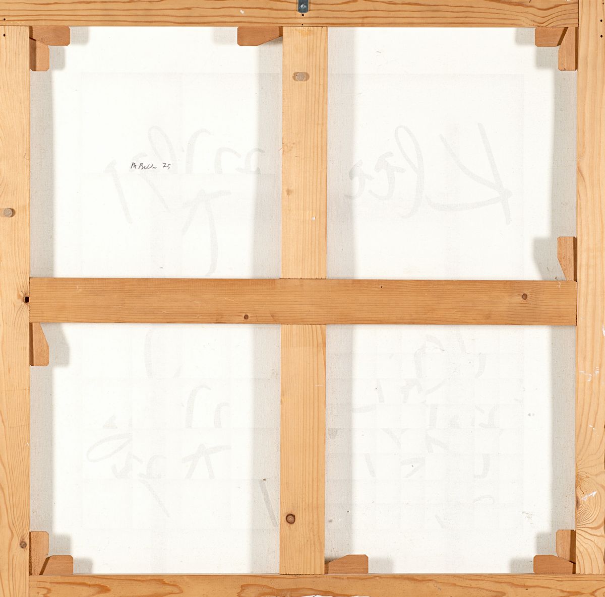 Bruno di Bello - 4 variazioni sulla firma di Paul Klee, tela fotografica dipinta
