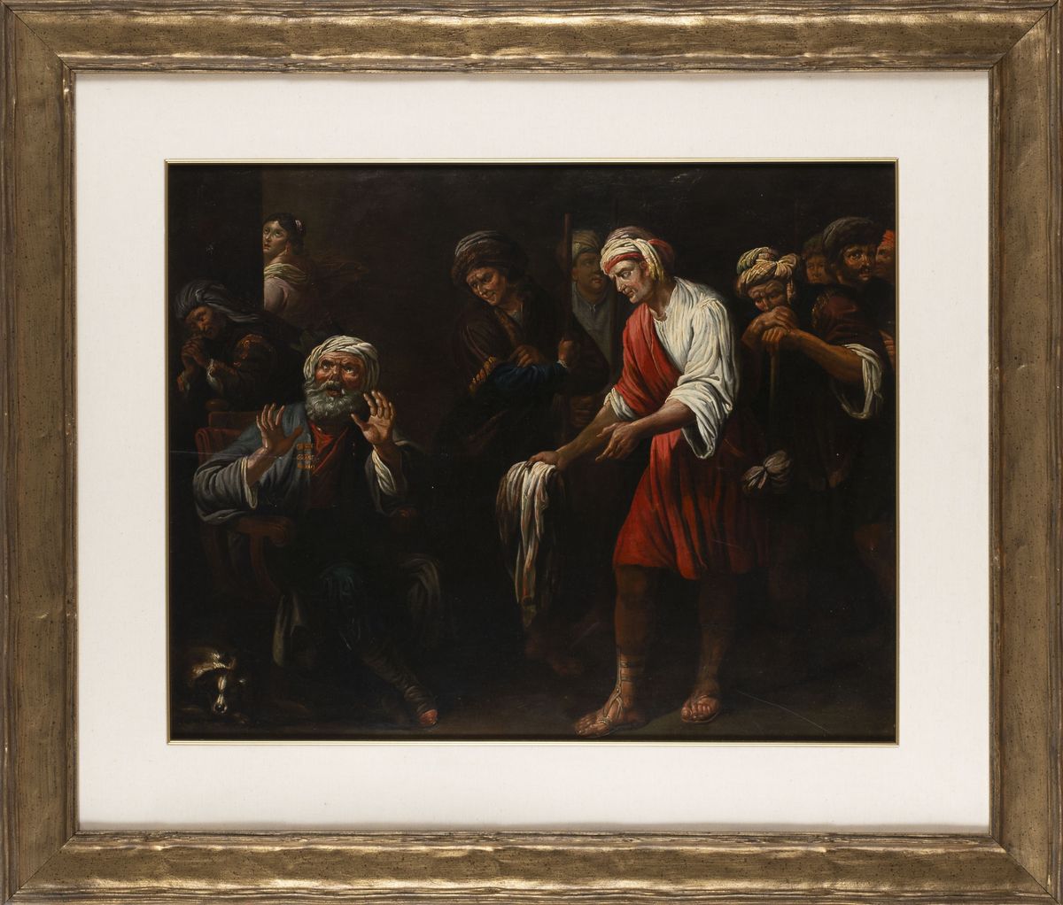 Scuola Olandese, Secolo XVII - Scuola olandese del XVII secolo, I fratelli di Giuseppe mostrano a...
