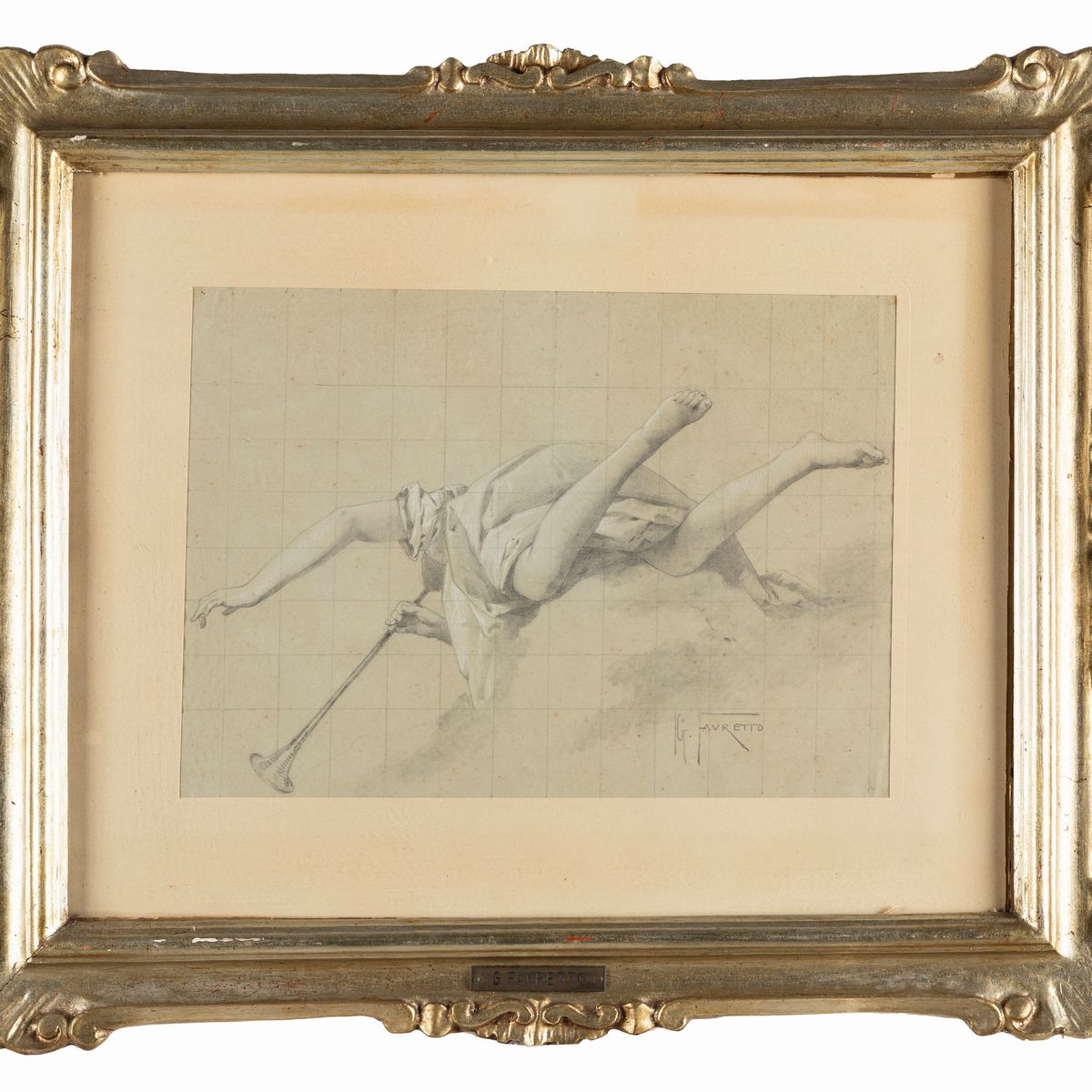 Giacomo Favretto - Studio per la Fama di Giambattista Tiepolo