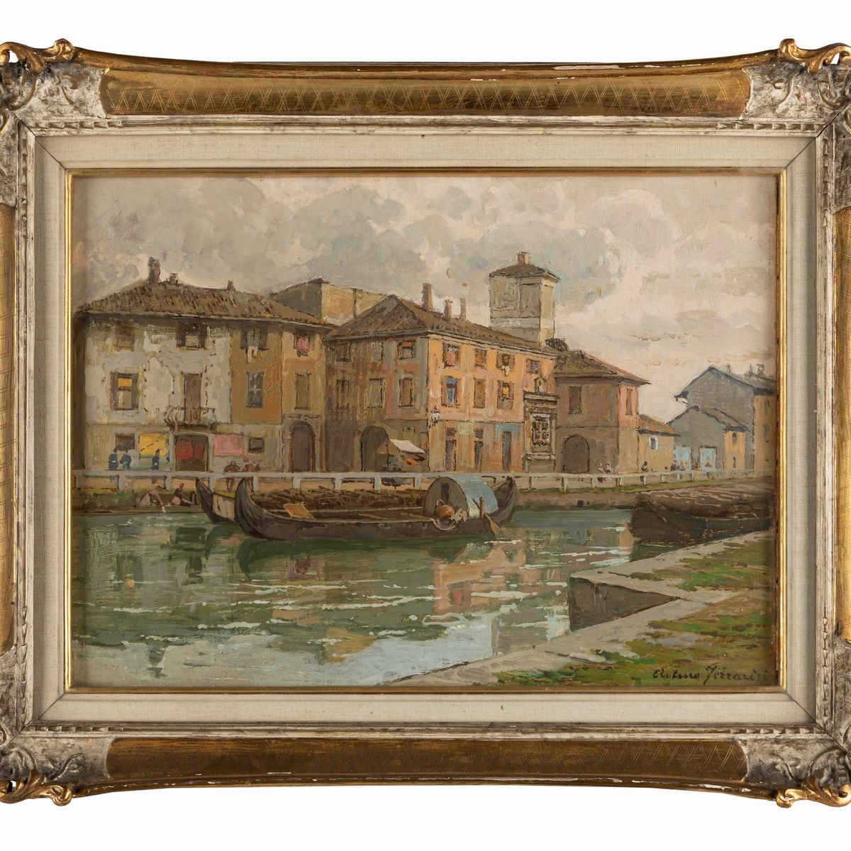 Arturo Ferrari - La Darsena del Naviglio Vallone