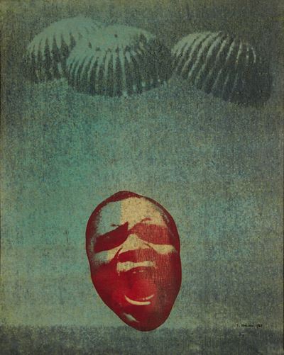 L'urlo del rientro, tela emulsionata 1968