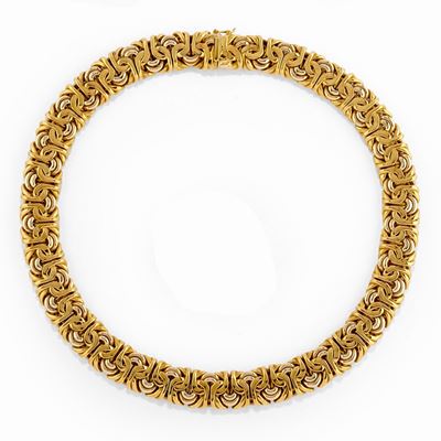 Collana in oro bicolore 18K