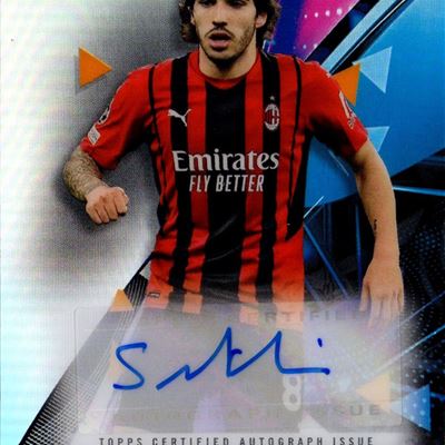 Card autografata Topps Finest UCL 2022