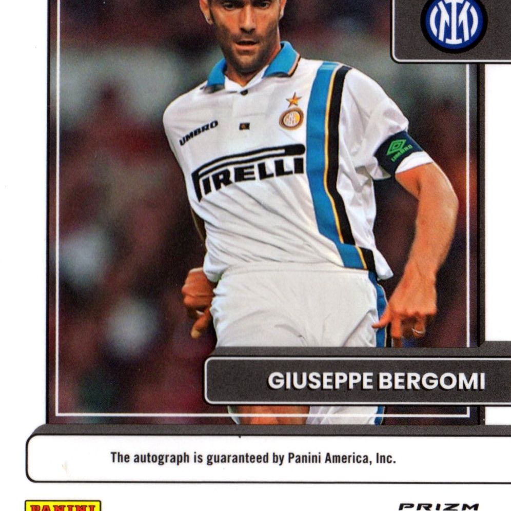 Giuseppe Bergomi - Card autografata Panini Donruss Optic Orange Cracked Ice, 2022