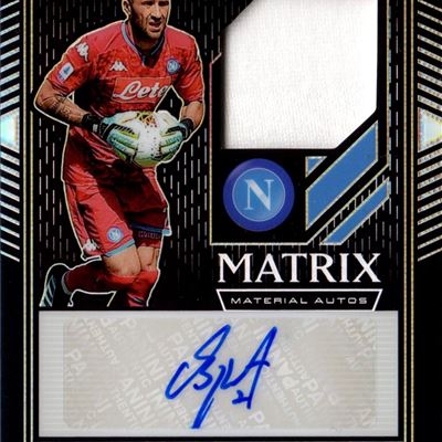 Card autografata - Panini Obsidian Matrix Material 26/99