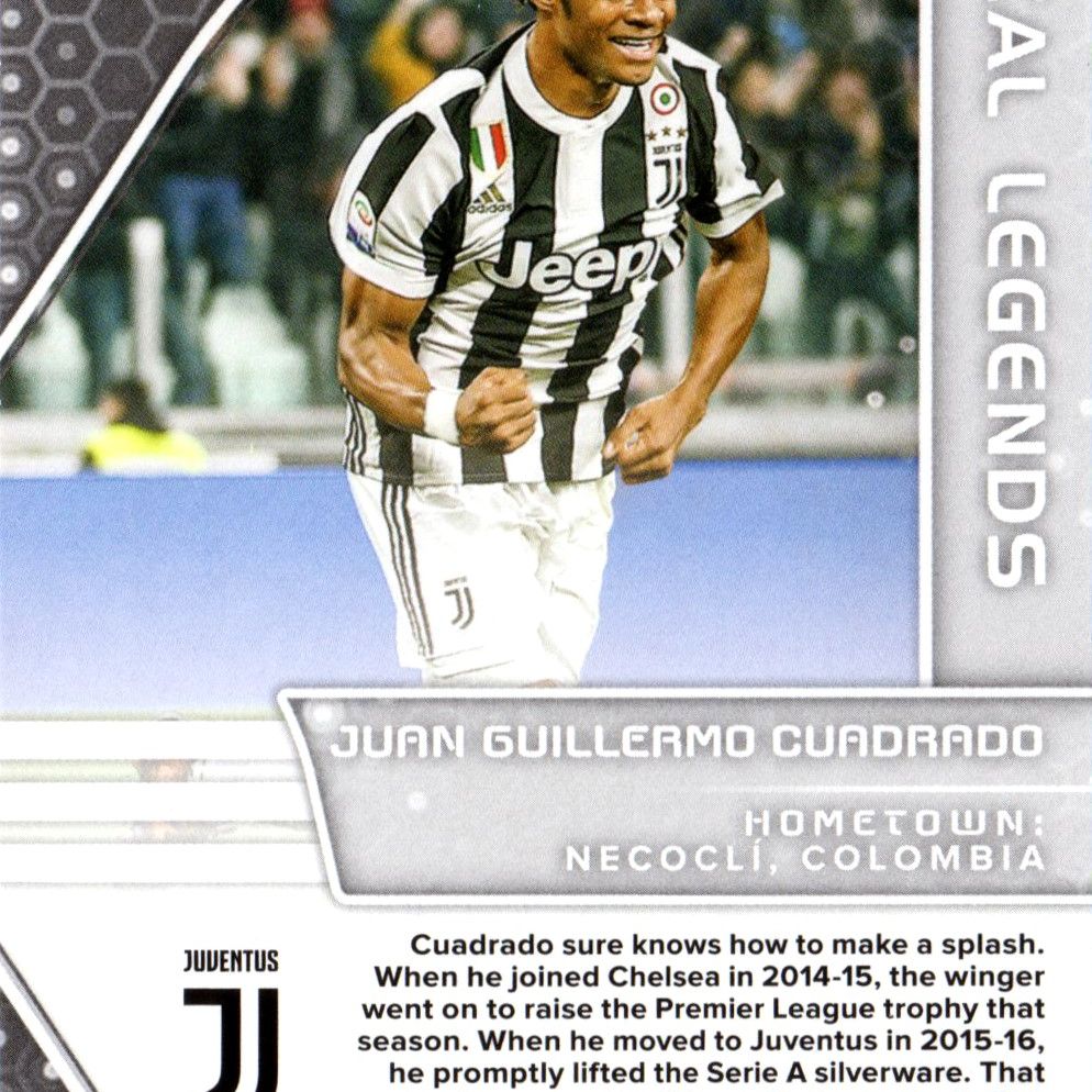 Juan Cuadrado - Card autografata Panini Treble Soccer 22/199