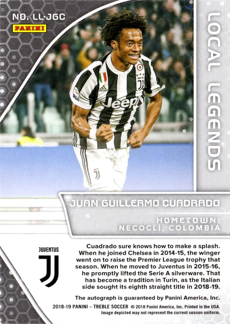 Juan Cuadrado - Juventus - Panini Treble Soccer Local Legends 22/199 | Pop  Culture / Memorabilia u0026 Cards | Finarte