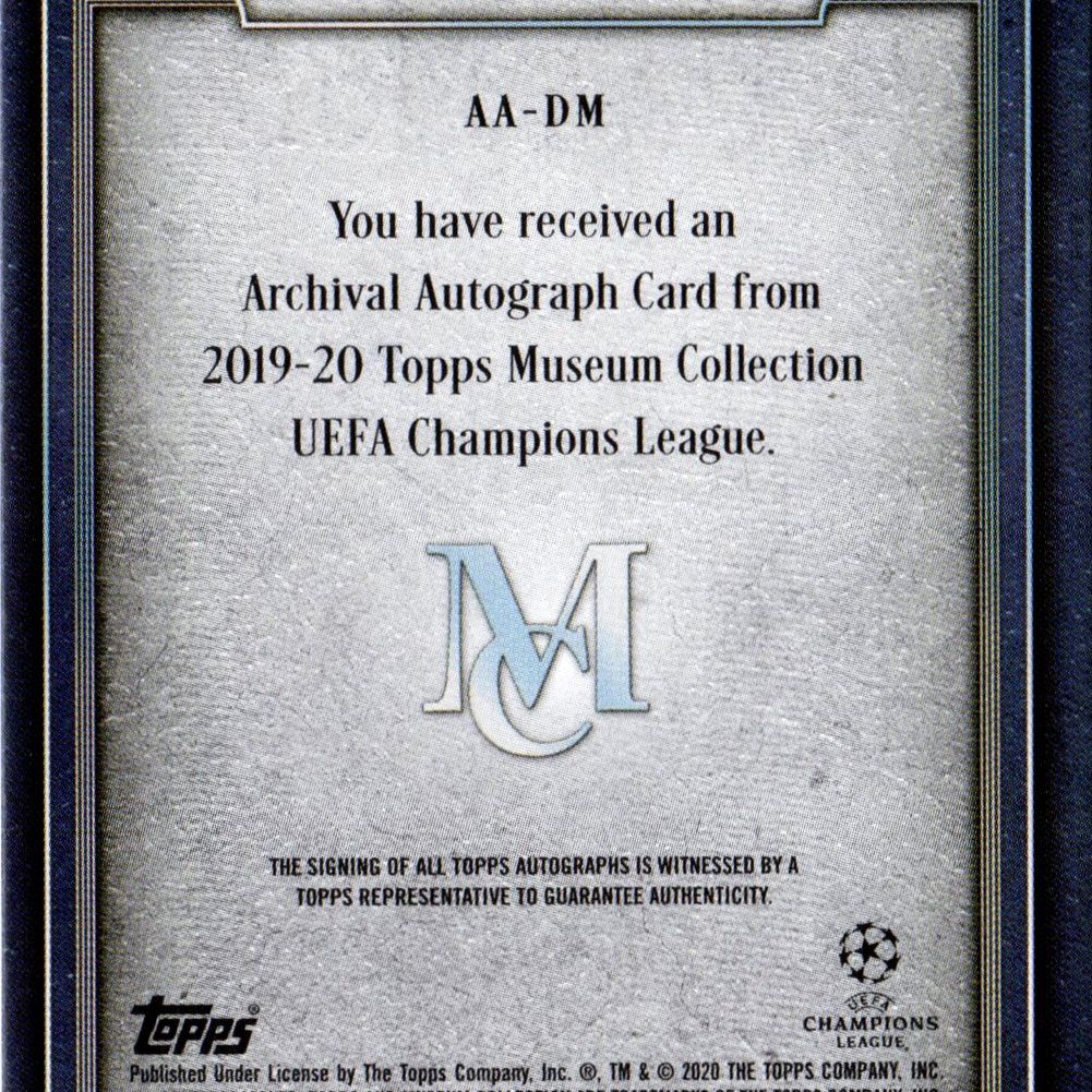 Dries Mertens - Card autografata Topps Uefa Champions League, tiratura 33/75