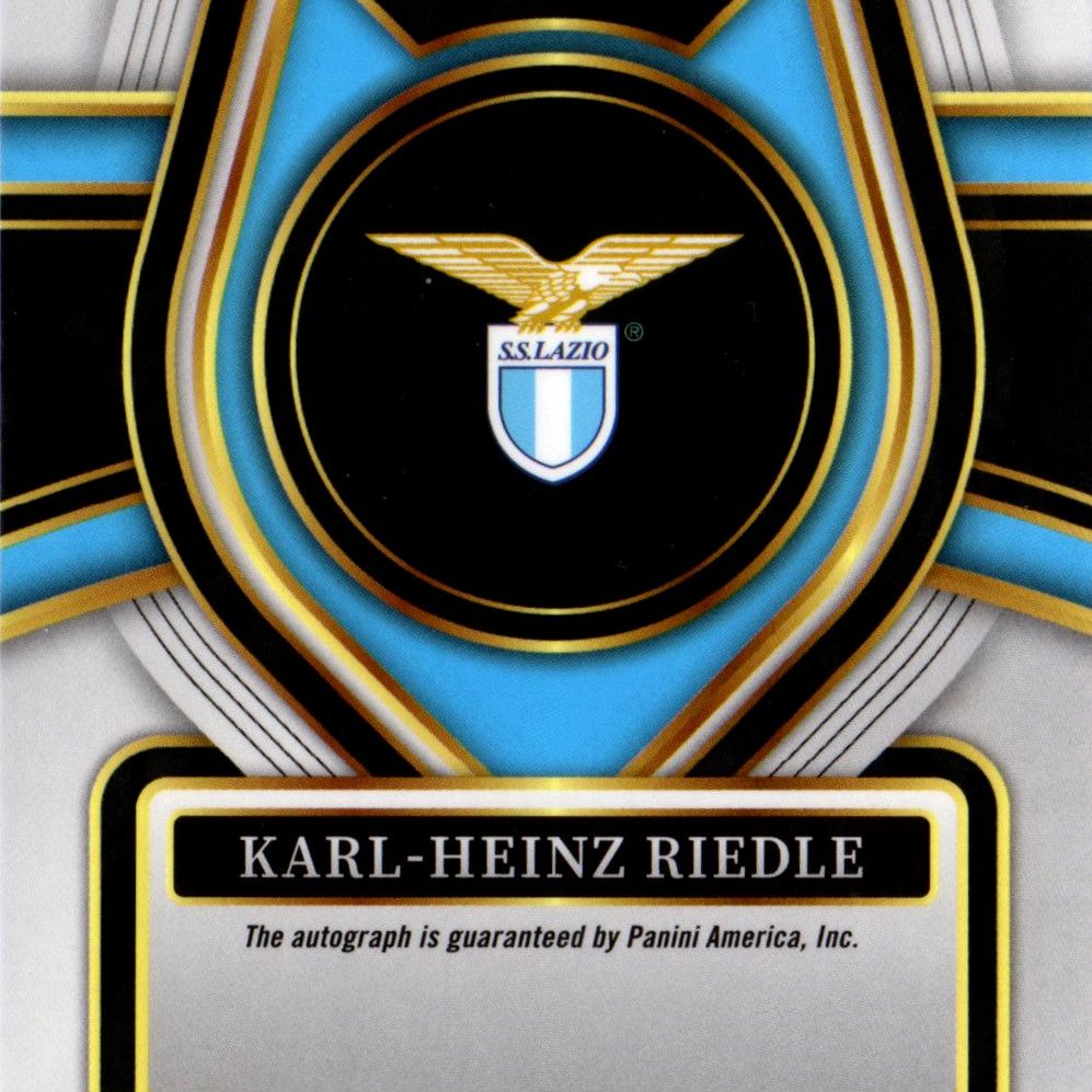 Karl-heinz Riedle - Panini Select Serie A Silver Prizm, card autografata, 2023