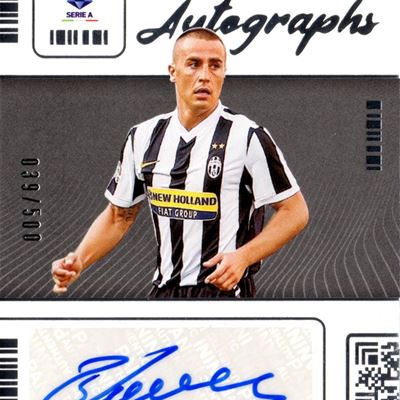 Card autografata Panini Chronicles Contenders Serie A 39/500