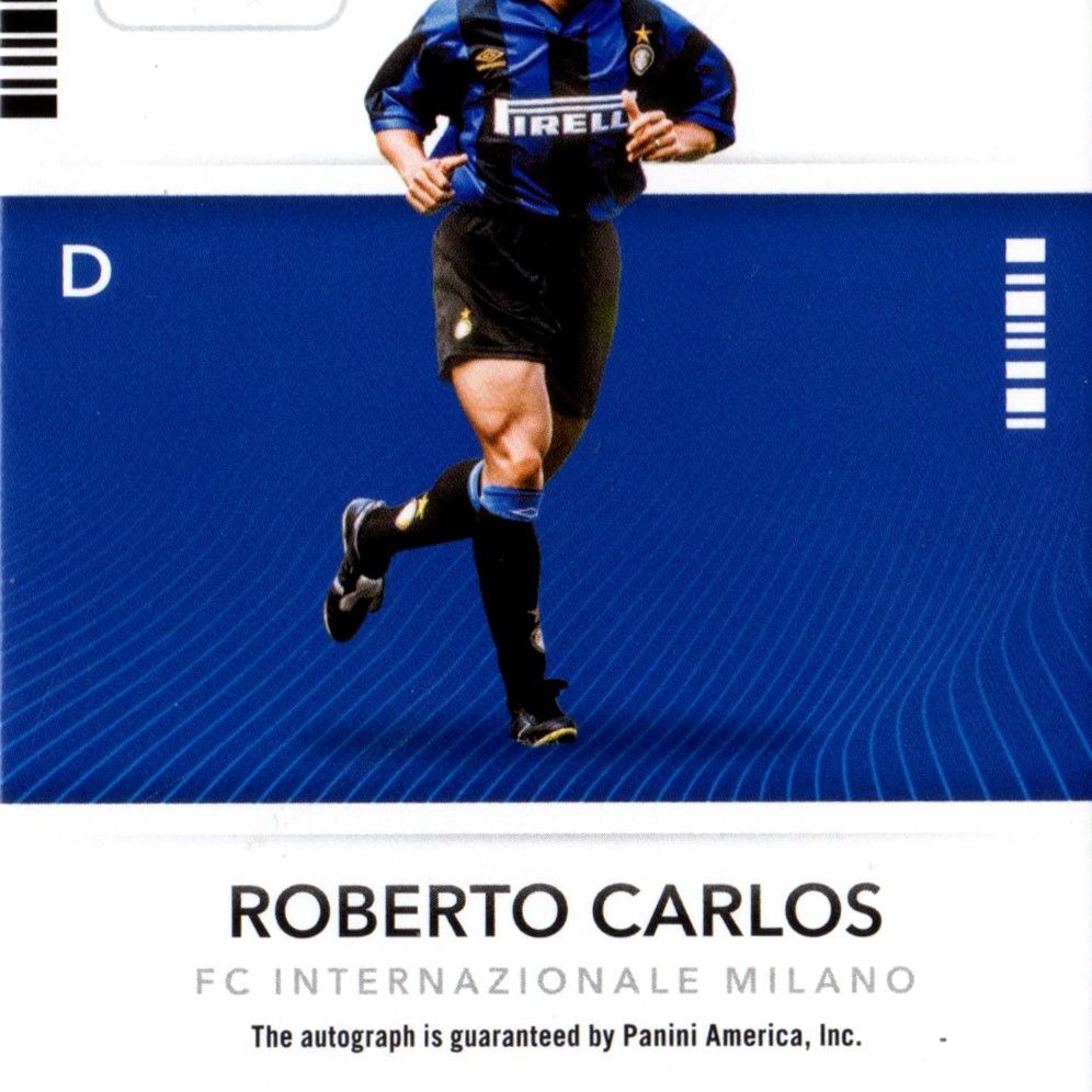 Roberto Carlos - Card autografata Panini Contenders 426/500