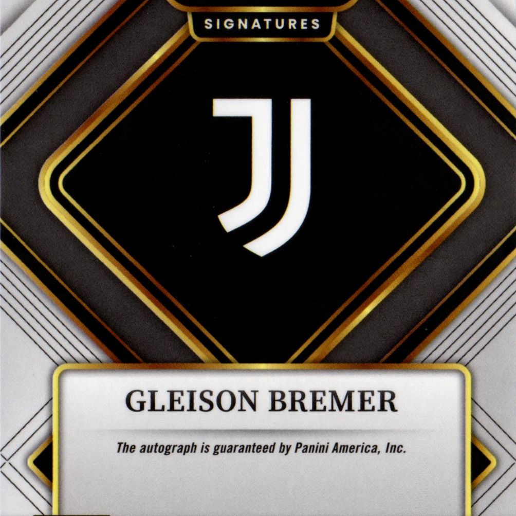 Gleison Bremer - Card autografata Panini Select Serie A Silver Prizm