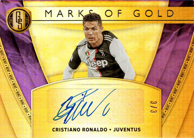 Cristiano Ronaldo Juventus Panini Gold Standard Soccer Marks of