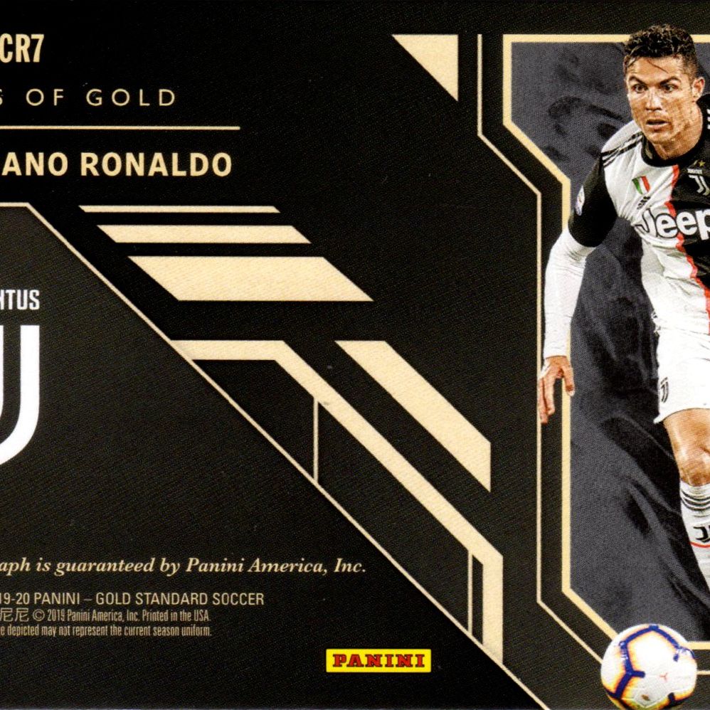 Cristiano Ronaldo - Card autografata Panini Gold Standard Soccer Marks of Gold 3/3