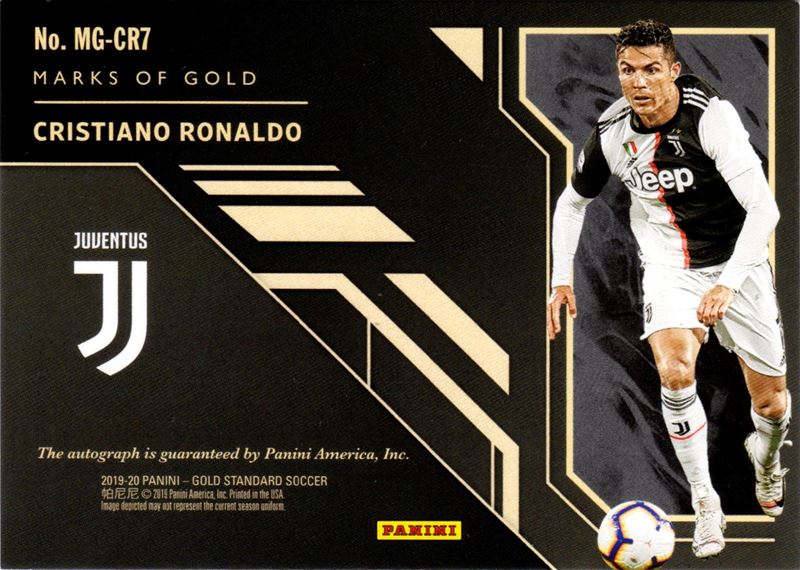 Cristiano Ronaldo - Juventus - Panini Gold Standard Soccer Marks