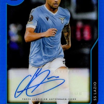 Card autografata Topps UEFA Merlin 37/75