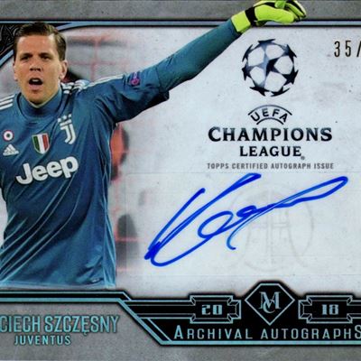 Card autografata della Topps UEFA Museum Collection 35/99