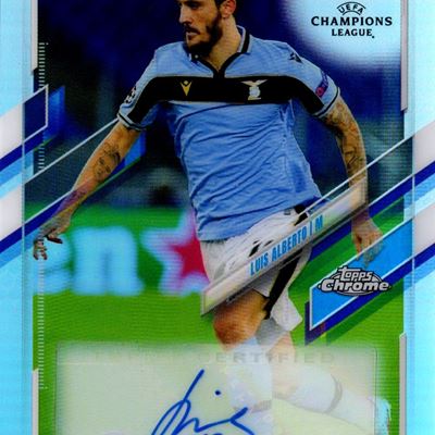 Card autografata Topps Chrome UEFA Champions League 2021