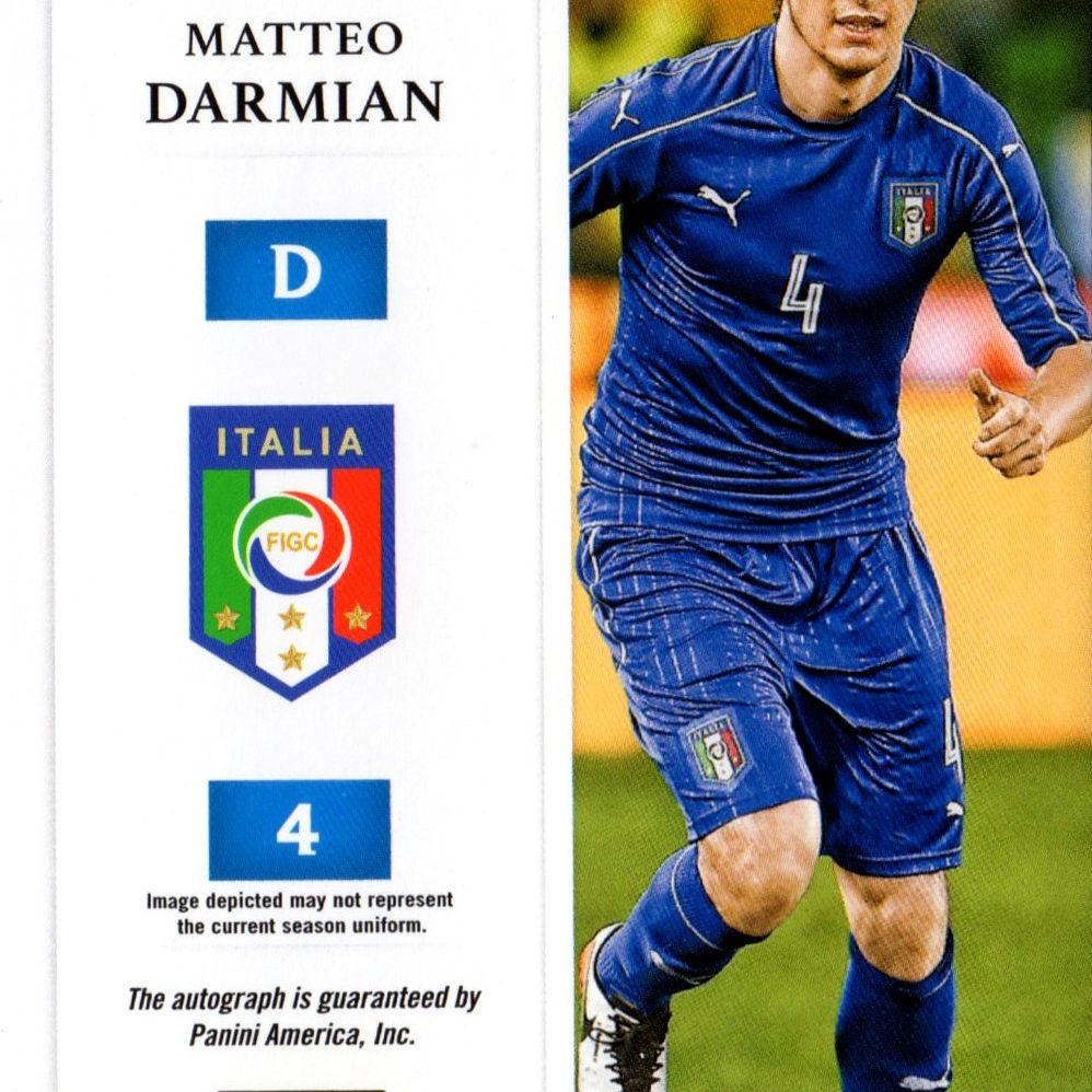 Matteo Darmian - Card Autografata Panini Aficionado Endorsements 68/75