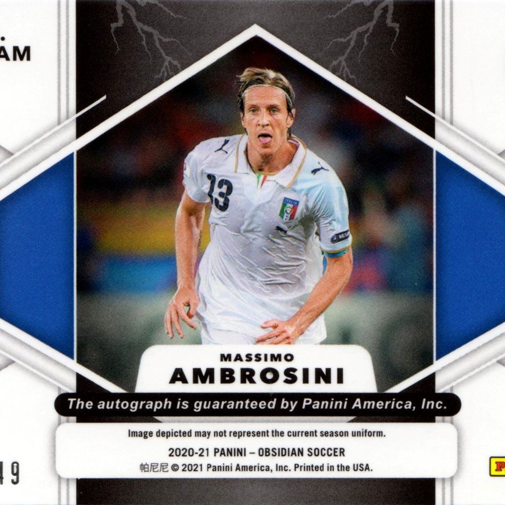 Massimo Ambrosini - Panini Obsidian Lightning Strike 12/149 | Pop 